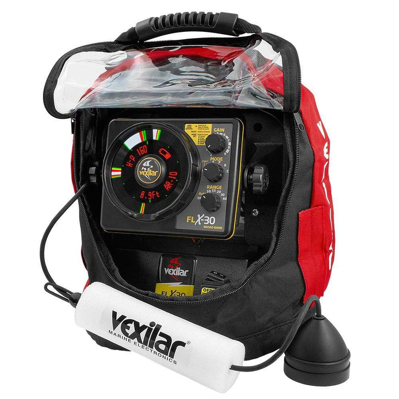 Ice Flashers Vexilar UP30PV Ultra Pack Combo w/Broadband Transducer, Lithium Ion Battery  Charger [UPLI30BB] Vexilar