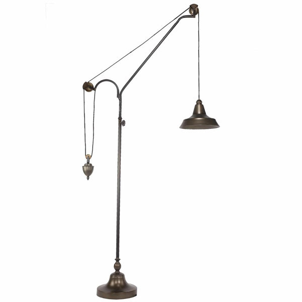 Ideally Functionalized Counterbalance Floor Lamp-Floor Lamps-Brown-ironcement-JadeMoghul Inc.