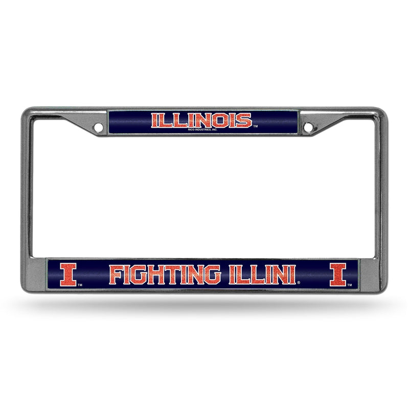 Jeep License Plate Frame Illinois Bling Chrome Frame
