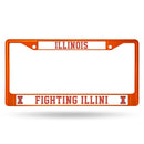 Lexus License Plate Frame Illinois Orange Colored Chrome Frame