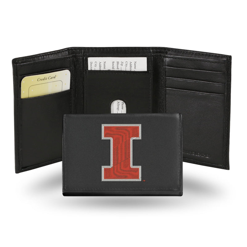 Smart Wallet Illinois Trifold Embroidered