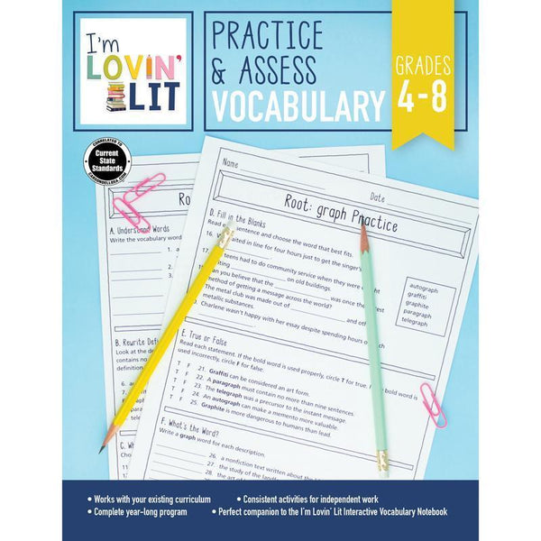 IM LOVIN LIT VOCABULARY GR 4-8-Learning Materials-JadeMoghul Inc.