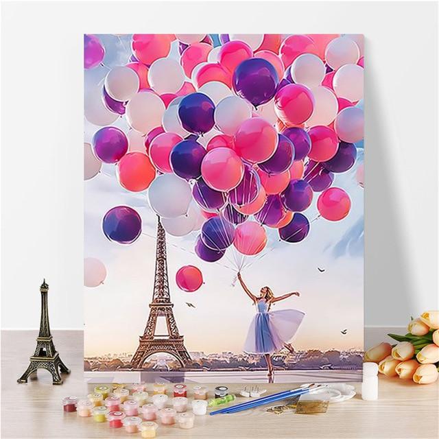 Imagine Scenery Paint By Numbers Hand Painted Home Decor Kits Drawing Canvas DIY Oil Coloring Painting Pictures By Numbers AExp