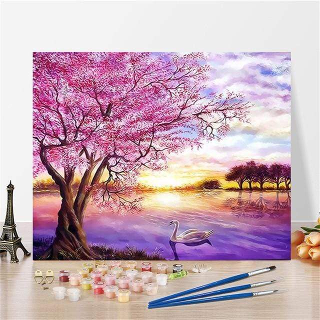 Imagine Scenery Paint By Numbers Hand Painted Home Decor Kits Drawing Canvas DIY Oil Coloring Painting Pictures By Numbers AExp