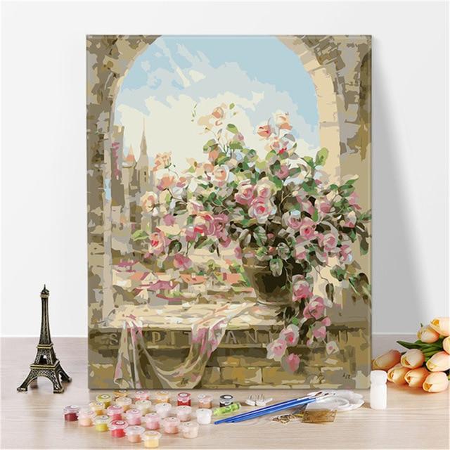 Imagine Scenery Paint By Numbers Hand Painted Home Decor Kits Drawing Canvas DIY Oil Coloring Painting Pictures By Numbers AExp