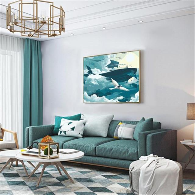 Imagine Scenery Paint By Numbers Hand Painted Home Decor Kits Drawing Canvas DIY Oil Coloring Painting Pictures By Numbers AExp