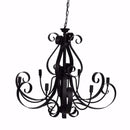 Immensely Designed Prepossessing Chandelier-Chandeliers-Black-metal plastic-JadeMoghul Inc.