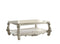 Imperial Coffee Table, Bone White-Coffee Tables-White-Aspen Wood Wood Veneer Poly Resin Decor-JadeMoghul Inc.