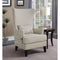 Imposingly Opulent Accent Chair, Cream-Armchairs and Accent Chairs-Cream-FABRIC-JadeMoghul Inc.