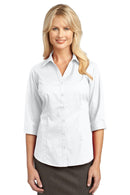IMPROVED Port Authority Ladies 3/4-Sleeve Blouse. L6290-Woven Shirts-White-4XL-JadeMoghul Inc.