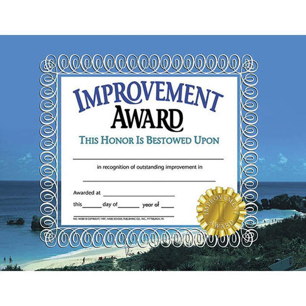 IMPROVEMENT AWARD 30PK CERTIFICATES-Supplies-JadeMoghul Inc.