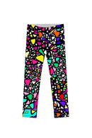 In a Joyful Mood Lucy Bold Printed Unique Leggings - Girls-In a Joyful Mood-18M/2-Pink/Yellow/Black-JadeMoghul Inc.