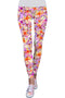 In Love Lucy Pink Floral Print Performance Leggings - Women-In Love-XS-Pink/Purple-JadeMoghul Inc.