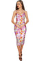 In Love Olivia Pink Bodycon Party Floral Dress - Women-In Love-XS-Pink/Purple-JadeMoghul Inc.