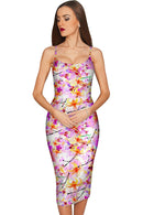 In Love Olivia Pink Bodycon Party Floral Dress - Women-In Love-XS-Pink/Purple-JadeMoghul Inc.