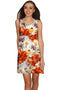 In The Wheat Field Sanibel Grey & Red Floral Dress - Women-In The Wheat Field-XS-Grey/Red/White-JadeMoghul Inc.