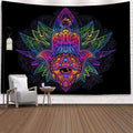 India Mandala Tapestry Wall Hanging Sun Moon Tarot Wall Tapestry Wall Carpet Psychedelic Tapiz Witchcraft Wall Cloth Tapestries AExp