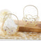 Indian Jewel Gold Wire Favor Basket with Jewel Details (Set of 6)-Favor Boxes Bags & Containers-JadeMoghul Inc.