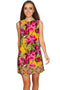 Indian Summer Adele Vintage Floral Shift Dress - Women-Indian Summer-XS-Yellow/Pink-JadeMoghul Inc.