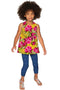 Indian Summer Emily Floral Print Sleeveless Dressy Top - Girls-Indian Summer-18M/2-Yellow/Pink-JadeMoghul Inc.
