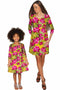 Indian Summer Gloria Fit & Flare Flower Print Dress - Girls-Indian Summer-18M/2-Yellow/Pink-JadeMoghul Inc.