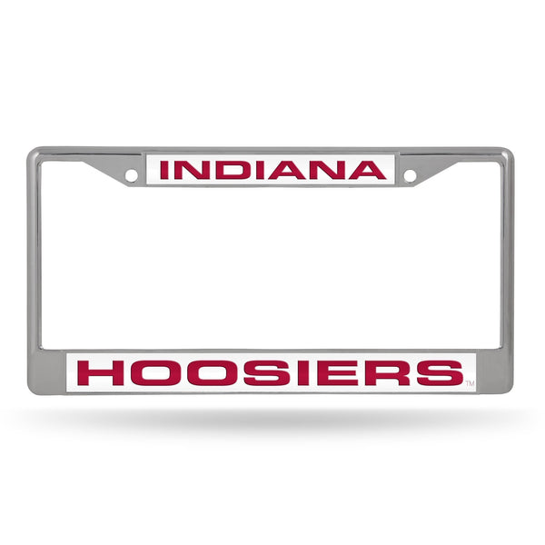 Mustang License Plate Frame Indiana Laser Chrome Frame