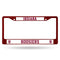 Lexus License Plate Frame Indiana Maroon Colored Chrome Frame