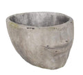 Unique decorative Resin Face Flower Pot, Gray