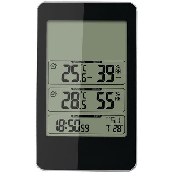Indoor/Outdoor Digital Thermometer with Barometer & Timer-Weather Stations, Thermometers & Accessories-JadeMoghul Inc.