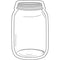 INDUSTRIAL CHIC MASON JARS CUT OUTS-Learning Materials-JadeMoghul Inc.