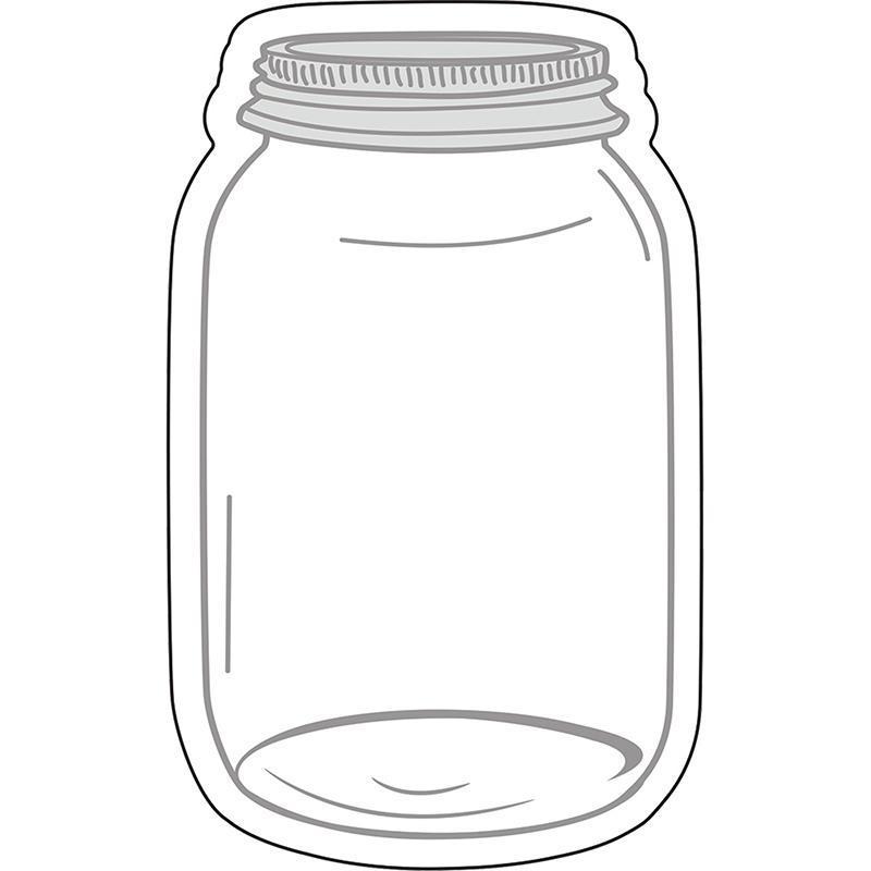 INDUSTRIAL CHIC MASON JARS CUT OUTS-Learning Materials-JadeMoghul Inc.