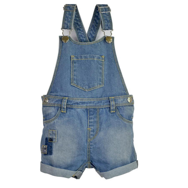 Infant Toddler Boy&Girl Denim Jeans Shorts Jumpsuit Suspender Kids Rompers playsuit Pocket Straps Patchwork Outfit Child Clothes-12M-JadeMoghul Inc.