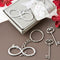 Infinity design silver metal key chain from fashioncraft-Favors by Theme-JadeMoghul Inc.