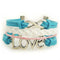 Infinity Love Bracelet [Blue Pink and White]-Parasols & Rain Umbrellas-JadeMoghul Inc.