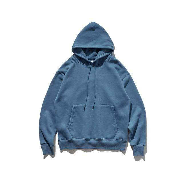 INFLATION 2020 Autumn Mens Thick Fleece Hoodies Hip Hop Pure Hoodies Thick Velvet Fabrics Winter Hoodies 167W17 JadeMoghul Inc. 