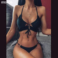 INGAGA High Waist Bikini 2020 Push Up Swimsuit Leopard Swimwear Women Brazilian Bikini Set Biquini Sexy Bathing Suit Women AExp