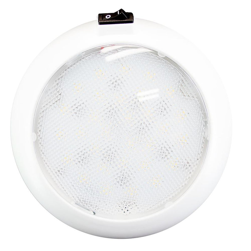 Innovative Lighting 5.5" Round Some Light - White-Red LED w-Switch - White Housing [064-5140-7]-Interior / Courtesy Light-JadeMoghul Inc.