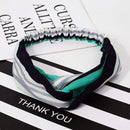 Ins Fashion Women Retro Style Hairband floral Print Headband Cross Knot headband Bandage Summer Head Bandanas n Sweet Hair Bands AExp