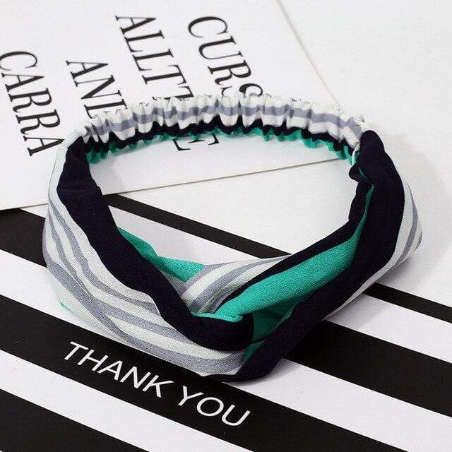 Ins Fashion Women Retro Style Hairband floral Print Headband Cross Knot headband Bandage Summer Head Bandanas n Sweet Hair Bands AExp