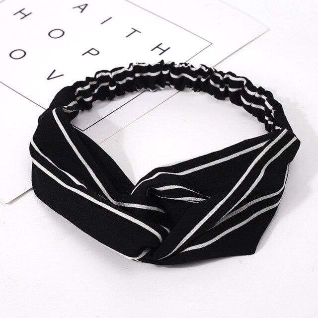 Ins Fashion Women Retro Style Hairband floral Print Headband Cross Knot headband Bandage Summer Head Bandanas n Sweet Hair Bands AExp