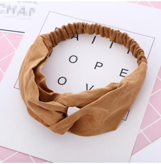 Ins Fashion Women Retro Style Hairband floral Print Headband Cross Knot headband Bandage Summer Head Bandanas n Sweet Hair Bands AExp