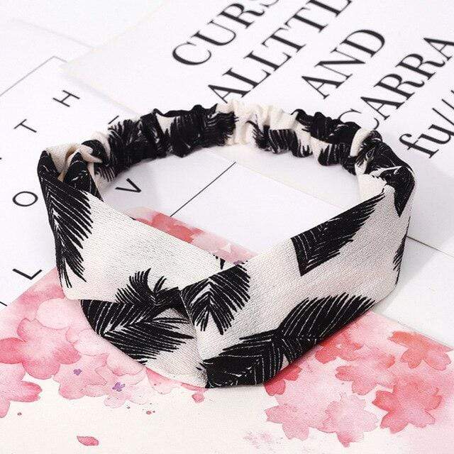 Ins Fashion Women Retro Style Hairband floral Print Headband Cross Knot headband Bandage Summer Head Bandanas n Sweet Hair Bands AExp
