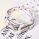 Ins Fashion Women Retro Style Hairband floral Print Headband Cross Knot headband Bandage Summer Head Bandanas n Sweet Hair Bands AExp