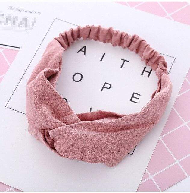 Ins Fashion Women Retro Style Hairband floral Print Headband Cross Knot headband Bandage Summer Head Bandanas n Sweet Hair Bands AExp