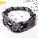 Ins Fashion Women Retro Style Hairband floral Print Headband Cross Knot headband Bandage Summer Head Bandanas n Sweet Hair Bands AExp