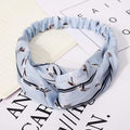 Ins Fashion Women Retro Style Hairband floral Print Headband Cross Knot headband Bandage Summer Head Bandanas n Sweet Hair Bands AExp