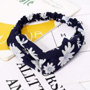 Ins Fashion Women Retro Style Hairband floral Print Headband Cross Knot headband Bandage Summer Head Bandanas n Sweet Hair Bands AExp