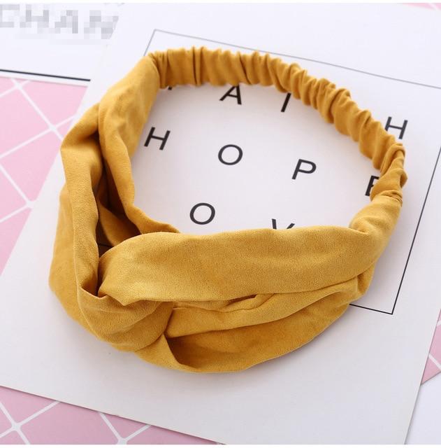 Ins Fashion Women Retro Style Hairband floral Print Headband Cross Knot headband Bandage Summer Head Bandanas n Sweet Hair Bands AExp