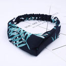 Ins Fashion Women Retro Style Hairband floral Print Headband Cross Knot headband Bandage Summer Head Bandanas n Sweet Hair Bands AExp