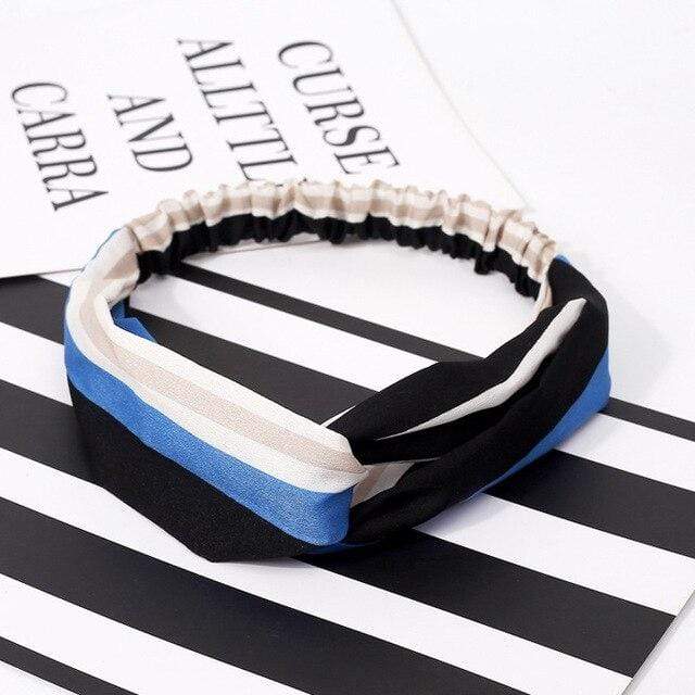 Ins Fashion Women Retro Style Hairband floral Print Headband Cross Knot headband Bandage Summer Head Bandanas n Sweet Hair Bands AExp